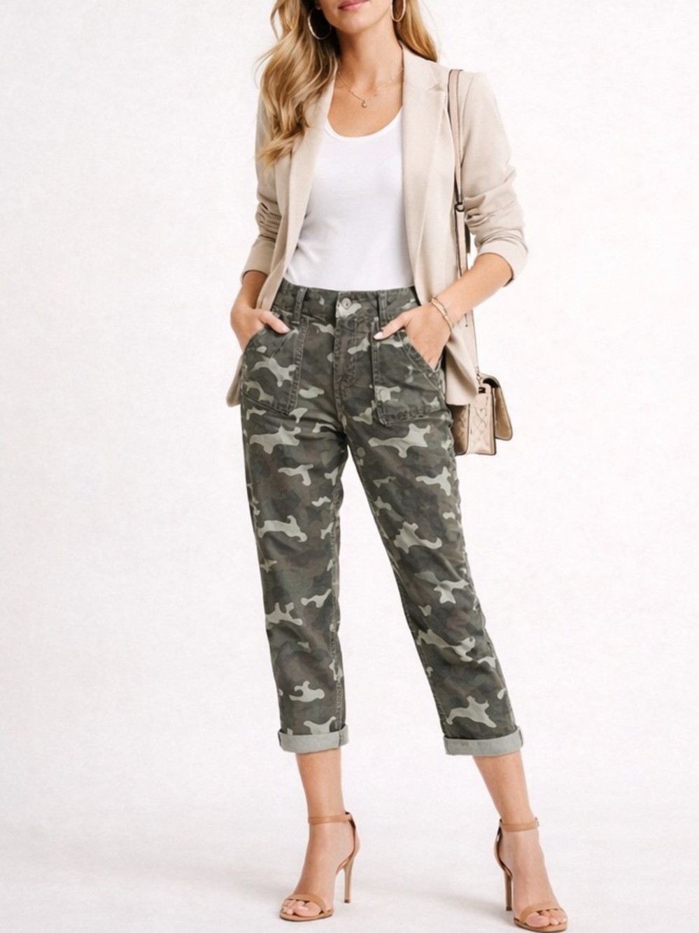 Anthropologie Camo pants size 25 Petite NEW
